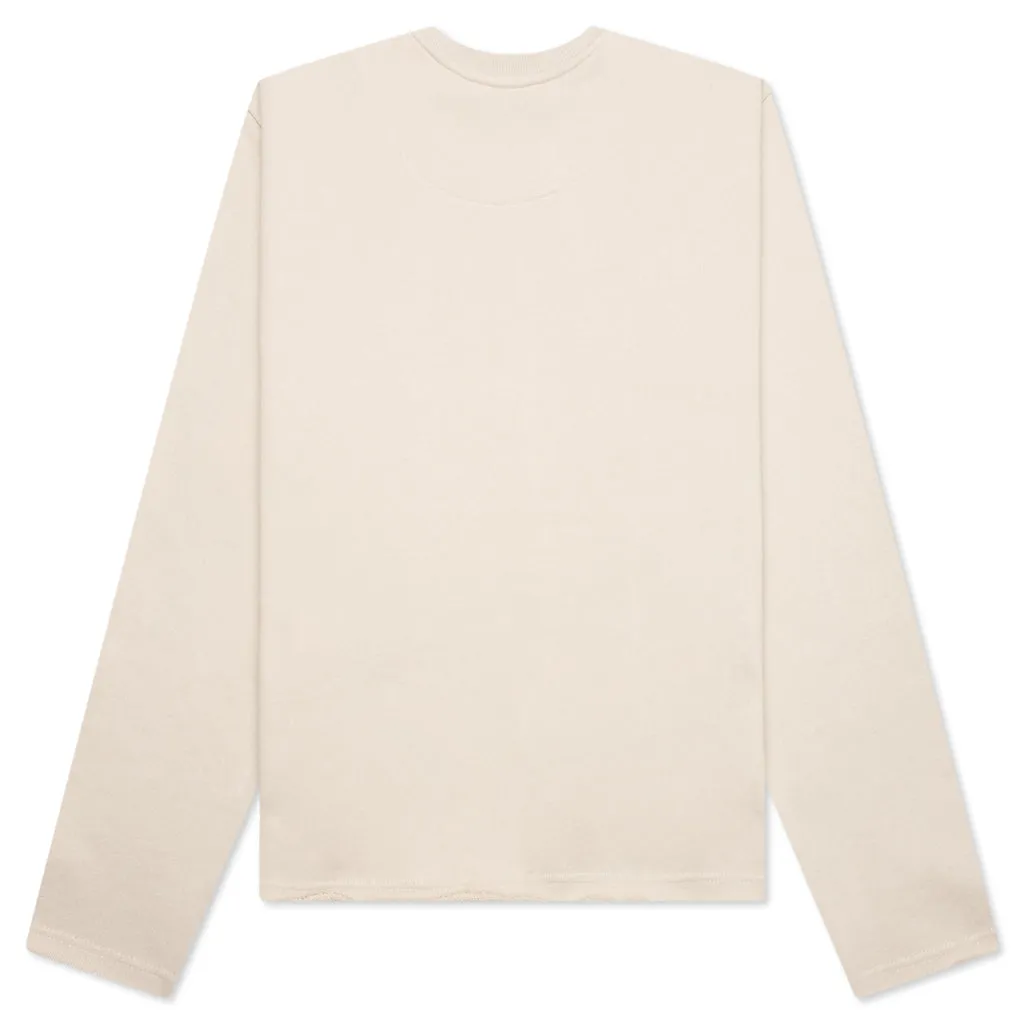 Holiday HTG Raw Edge Pullover - Bone