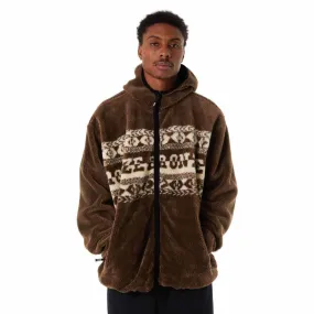 Huf X Bronze High Pile Full Zip Brown Fleece