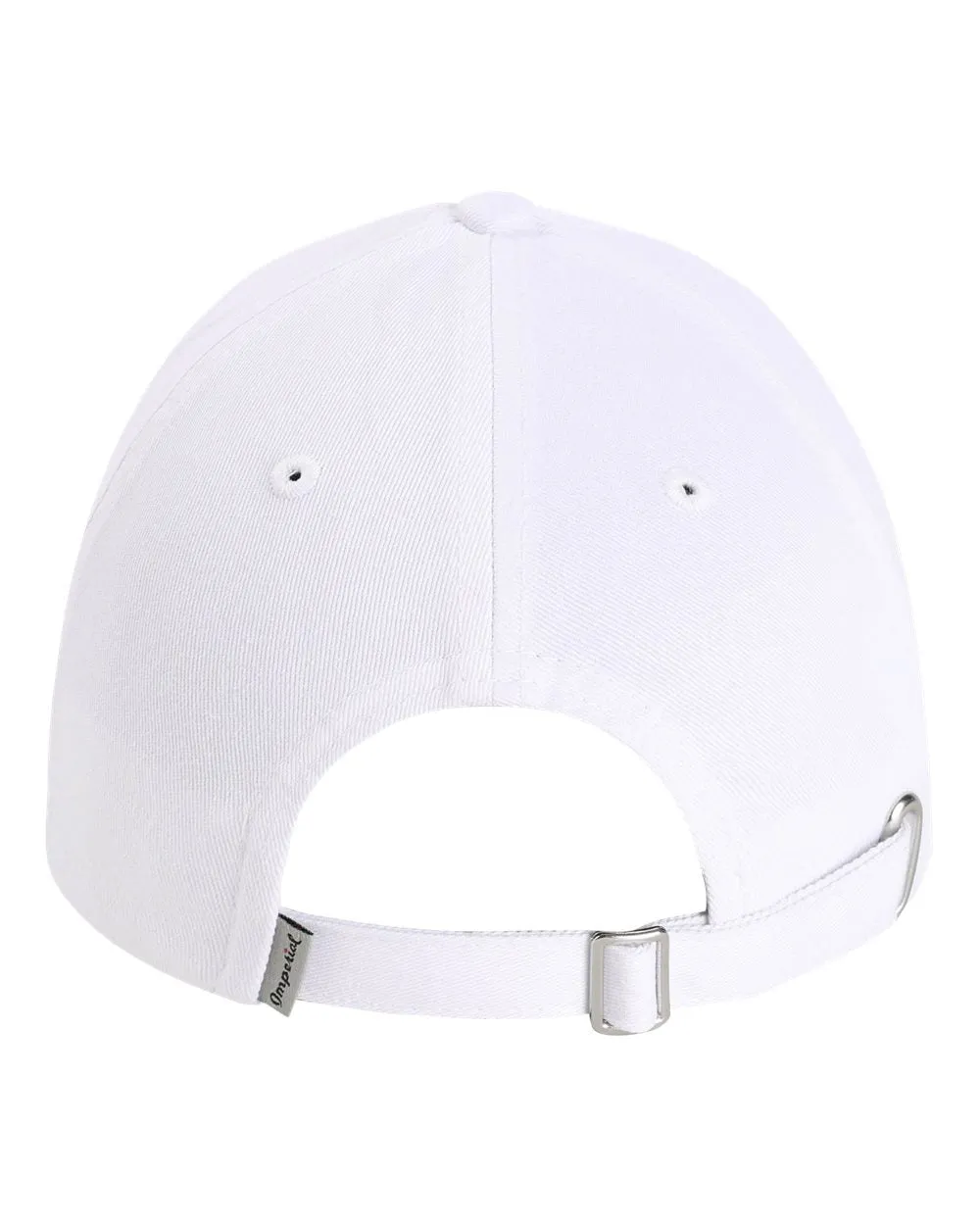 Imperial The Original Buckle Custom Dad Hats, White