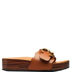 Ingrid Flatform Slide, Ochre