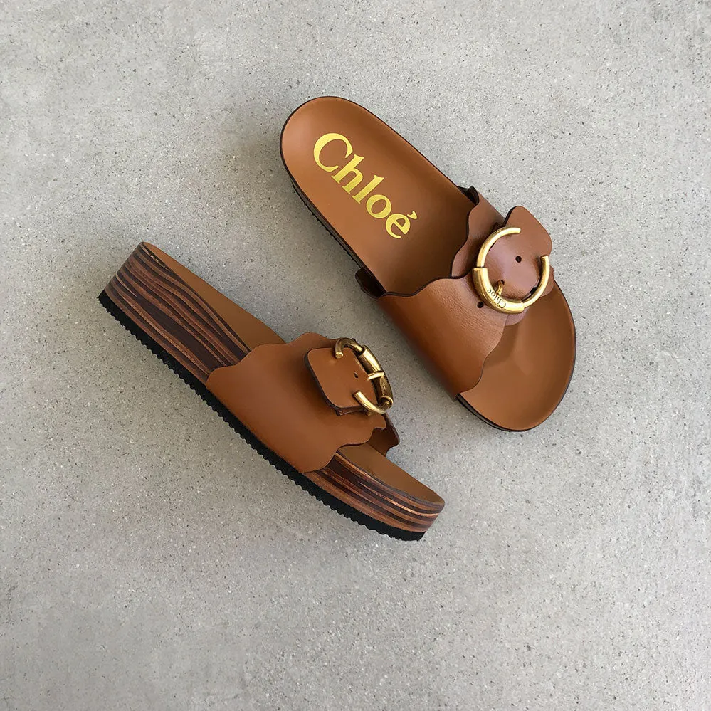 Ingrid Flatform Slide, Ochre