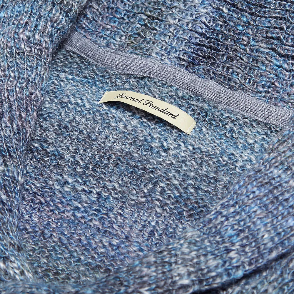 Journal Standard Mixed Yarn Shawl Collar CardiganBlue