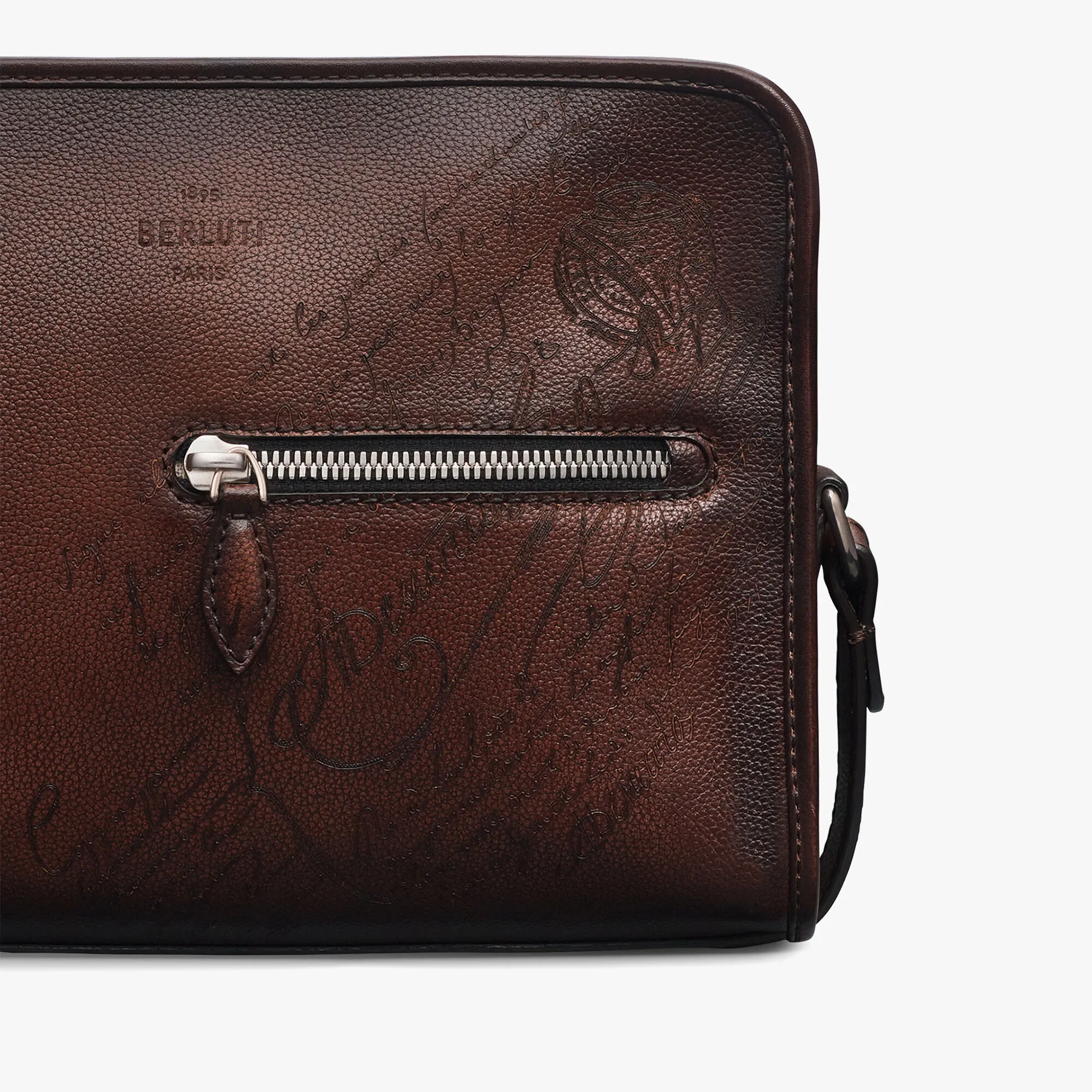 Journalier Scritto Leather Messenger