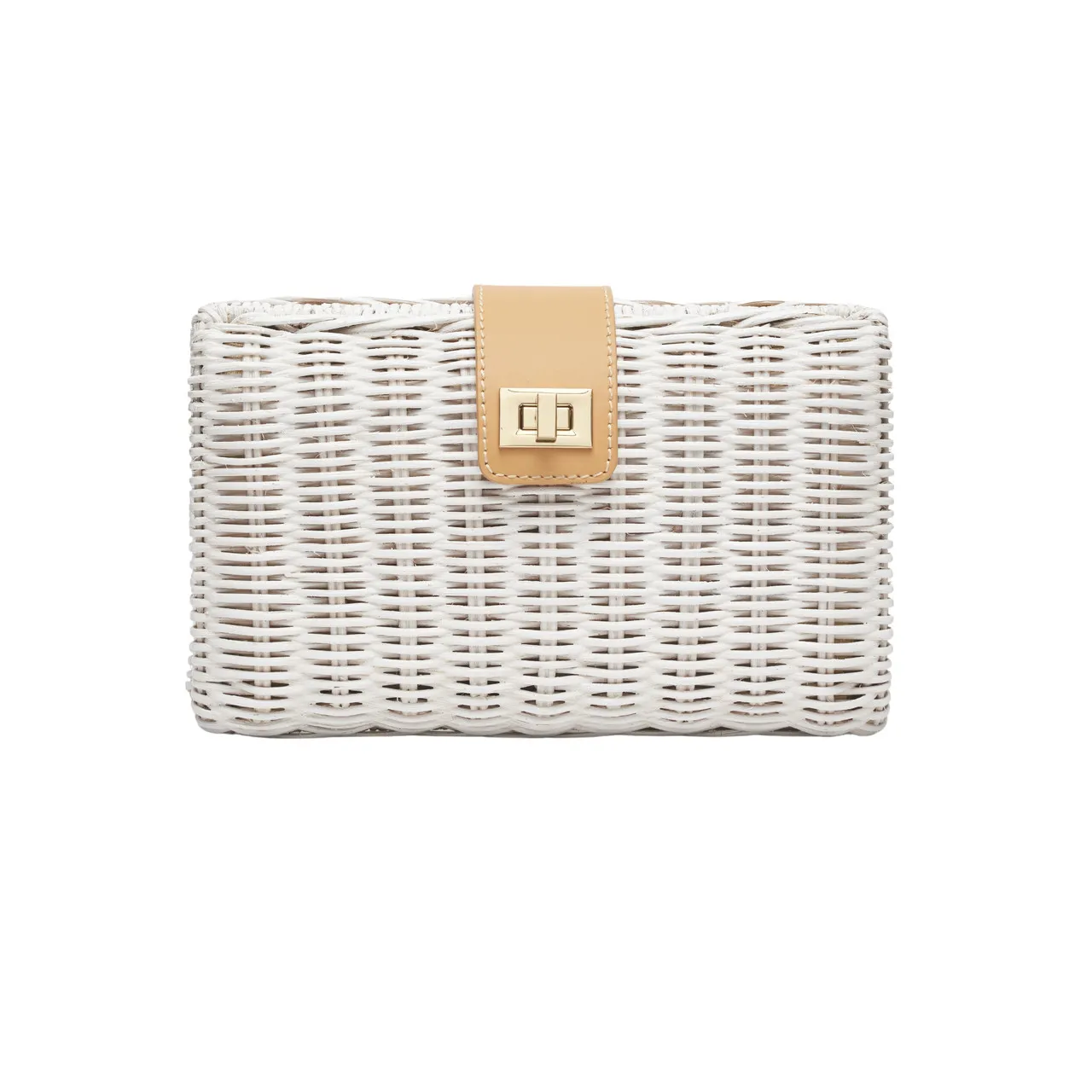 Kayu Lou Clutch, White