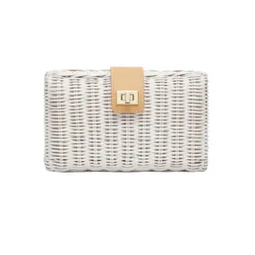 Kayu Lou Clutch, White