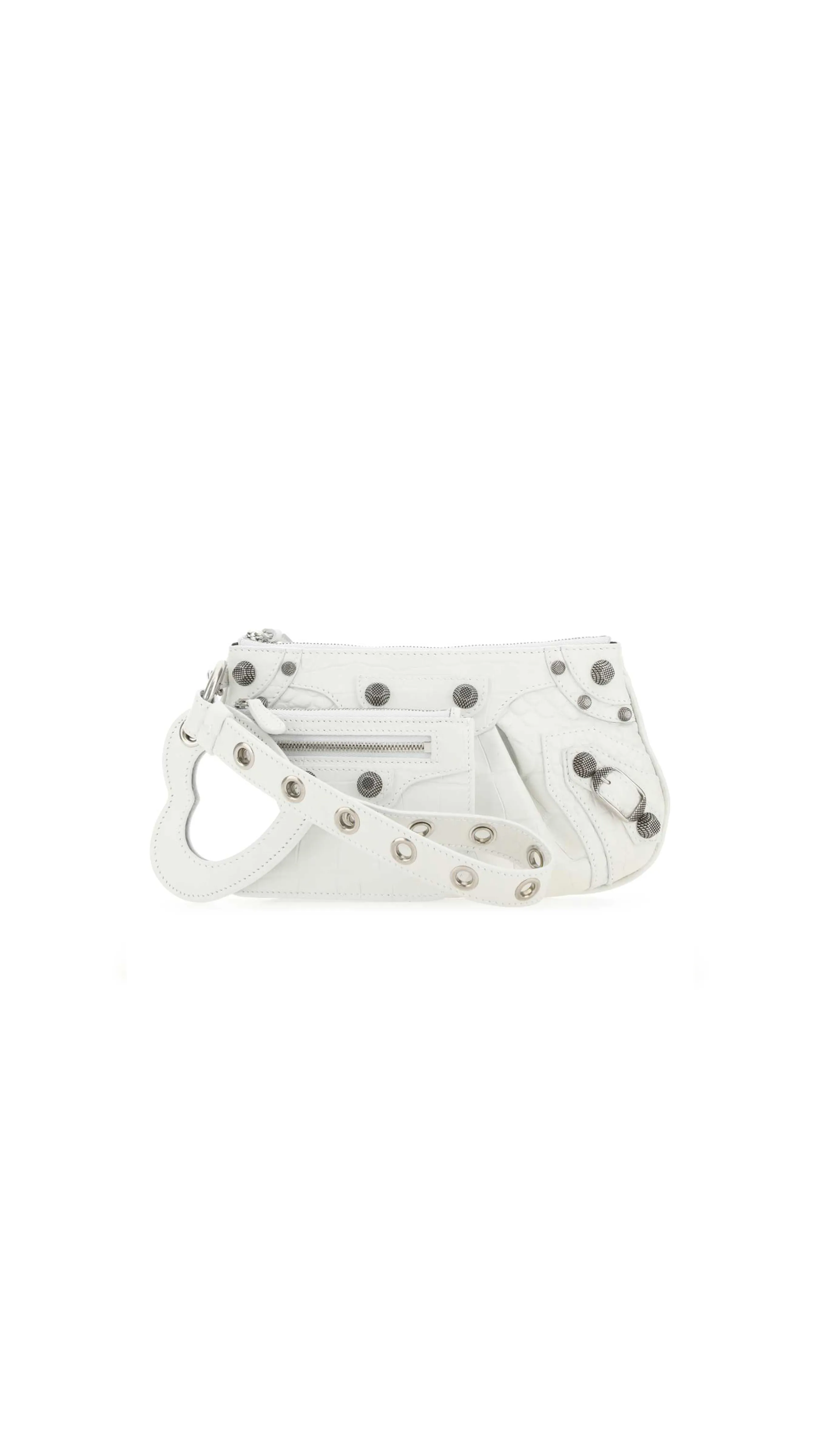 Le Cagole Mini Clutch Bag - White