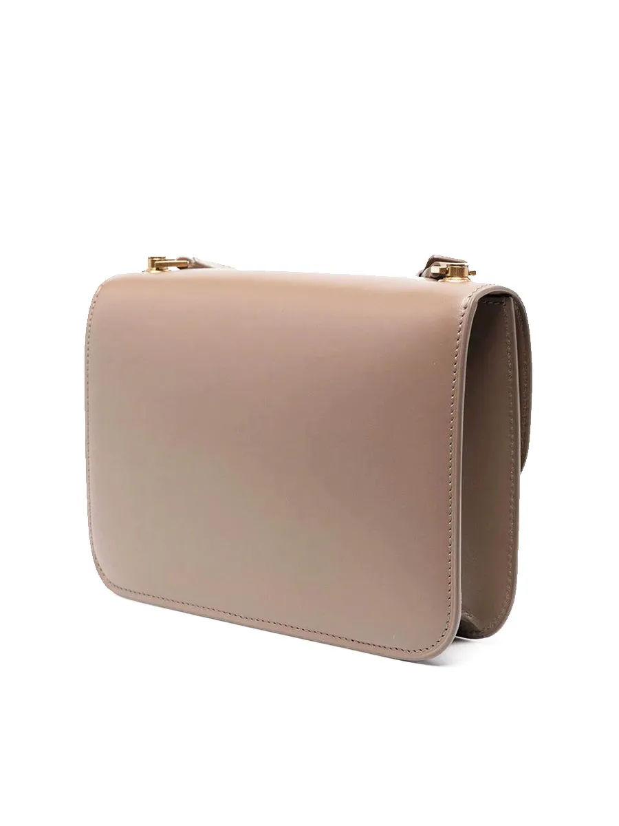 Le Carré Satchel in Box Saint Laurent Leather