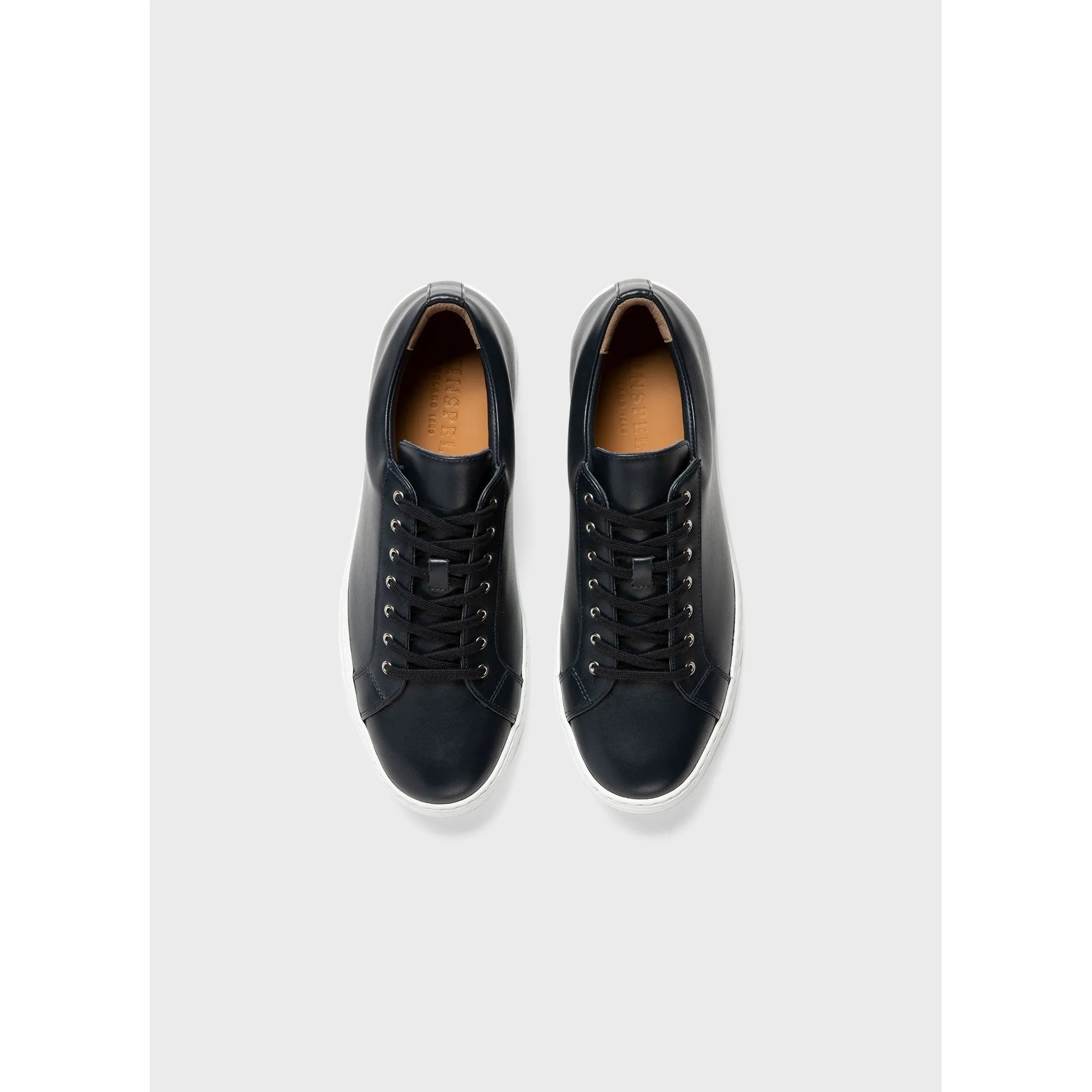 Leather Tennis Shoes | Men | Navy