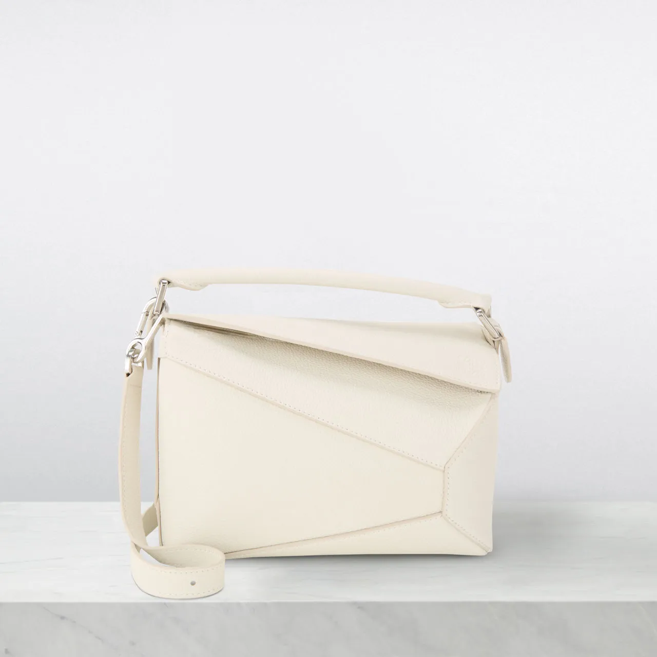 LOEWE Puzzle Small Crossbody Bag - Soft White