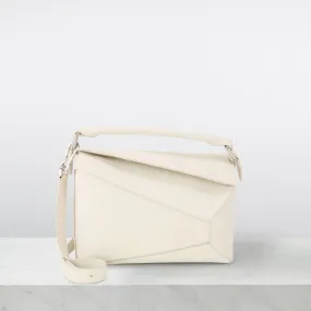 LOEWE Puzzle Small Crossbody Bag - Soft White