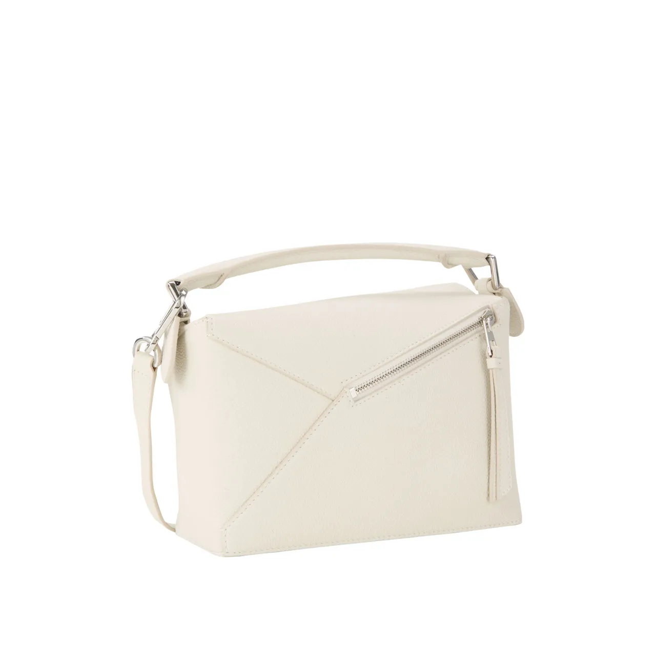 LOEWE Puzzle Small Crossbody Bag - Soft White