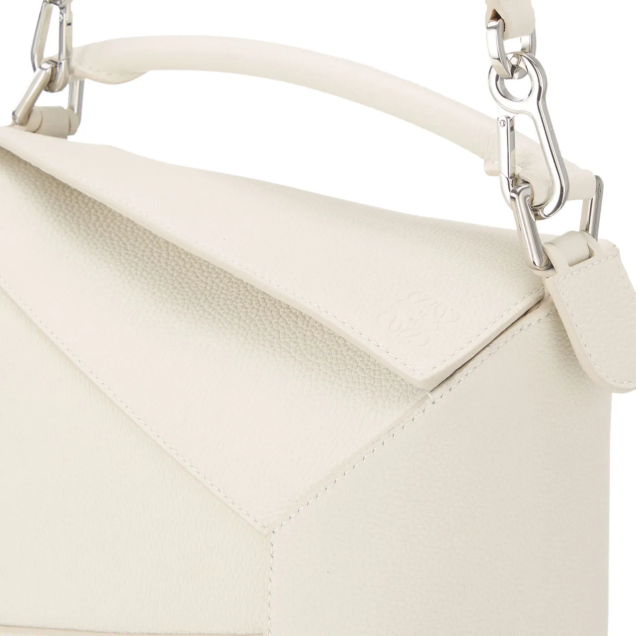 LOEWE Puzzle Small Crossbody Bag - Soft White