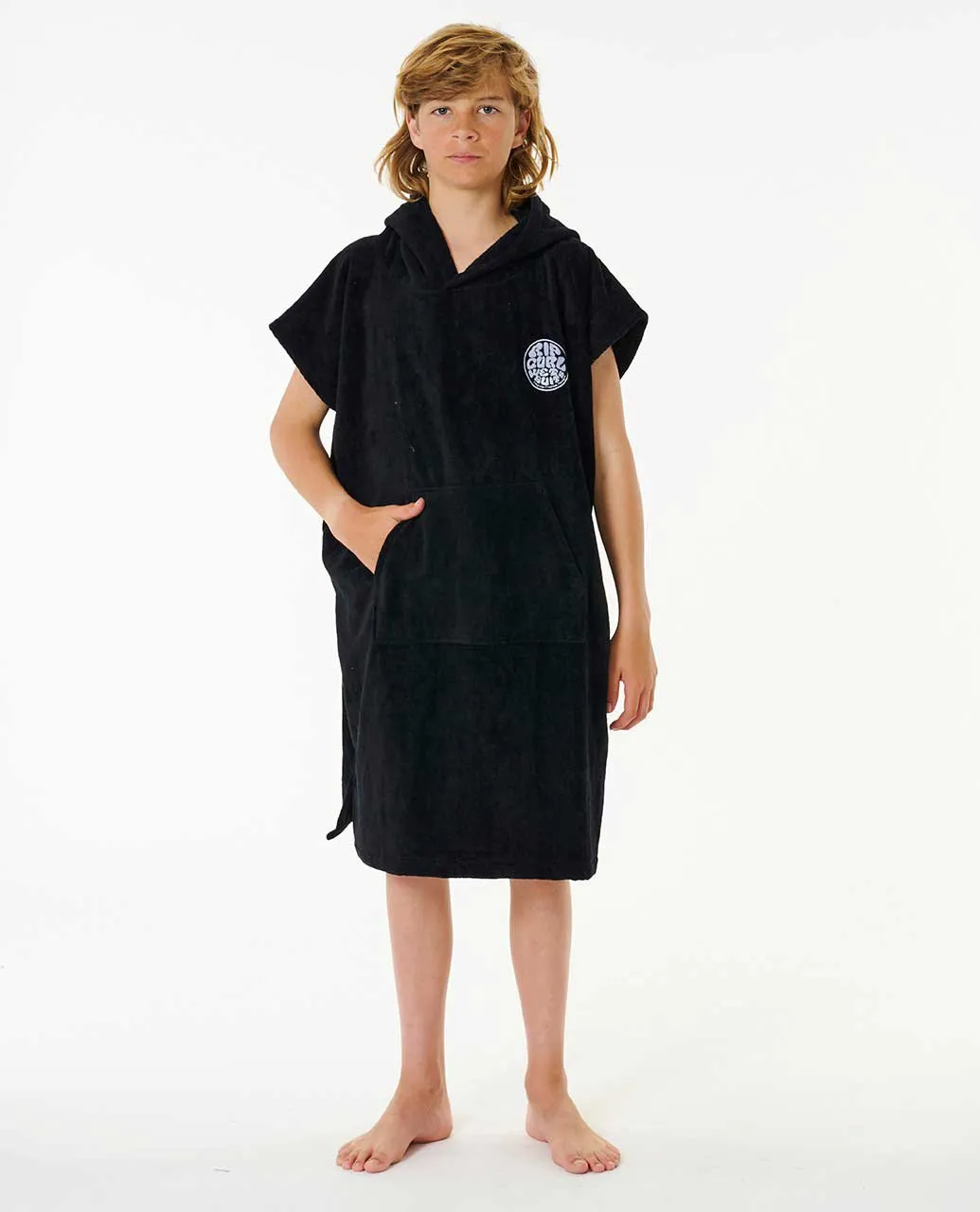 Logo hooded Poncho Boy