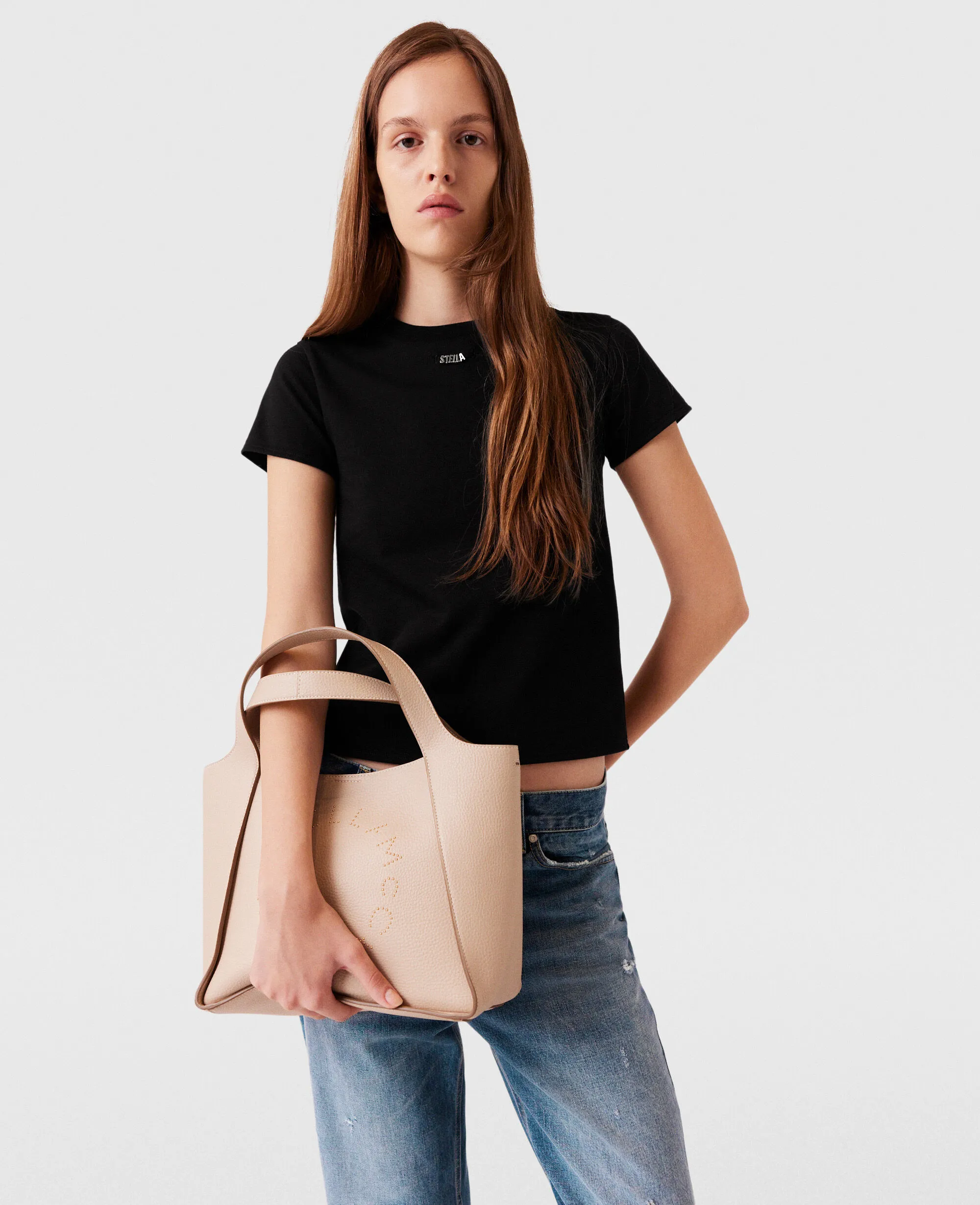 Logo Top Handle Crossbody Tote Bag