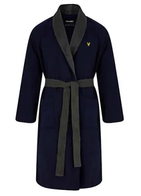 Lyle & Scott Mens Peacoat Adrian Bathrobe | Kaleidoscope