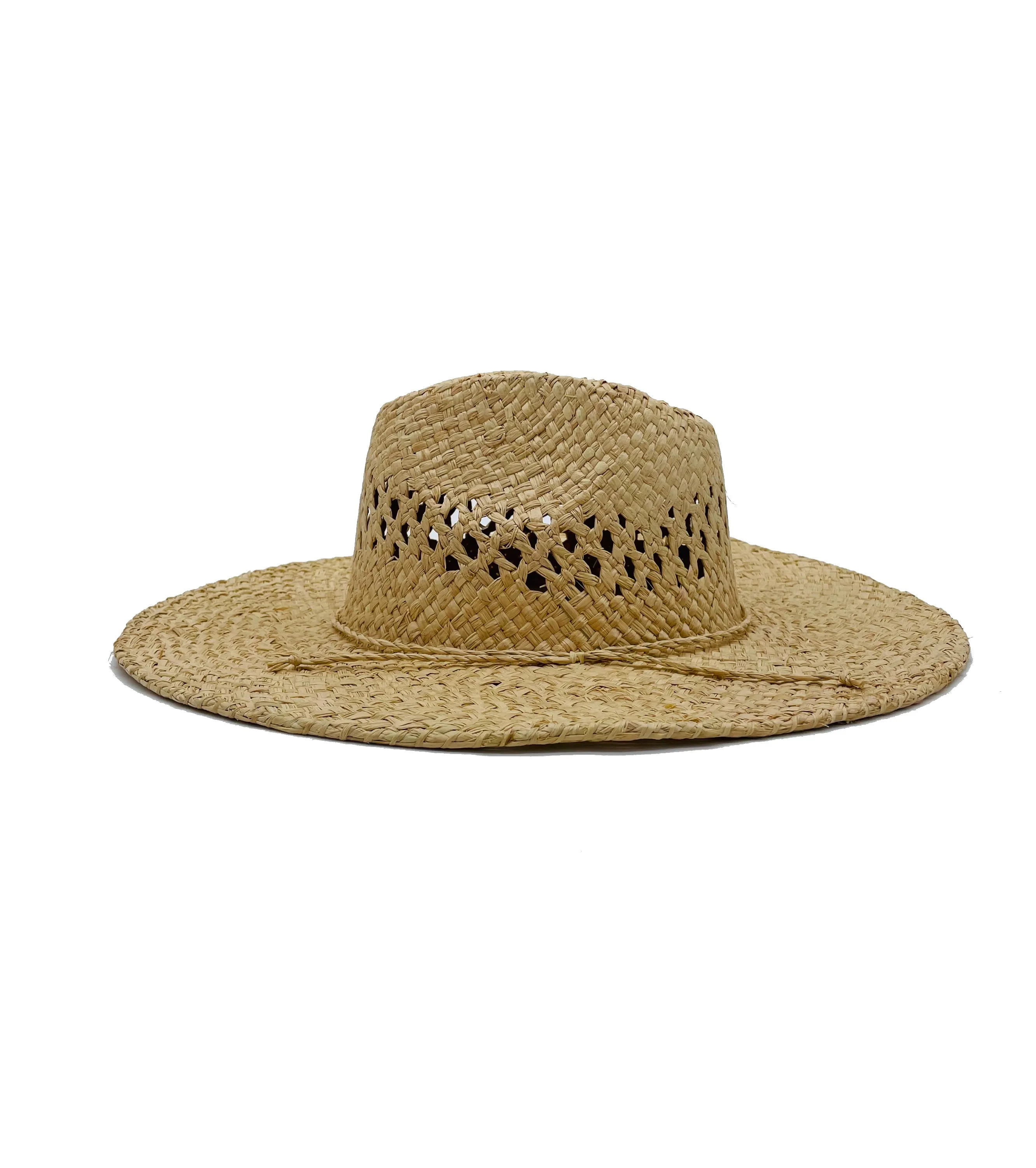 Macho Unisex Straw Cowboy Hats with Adjustable Wire Edge