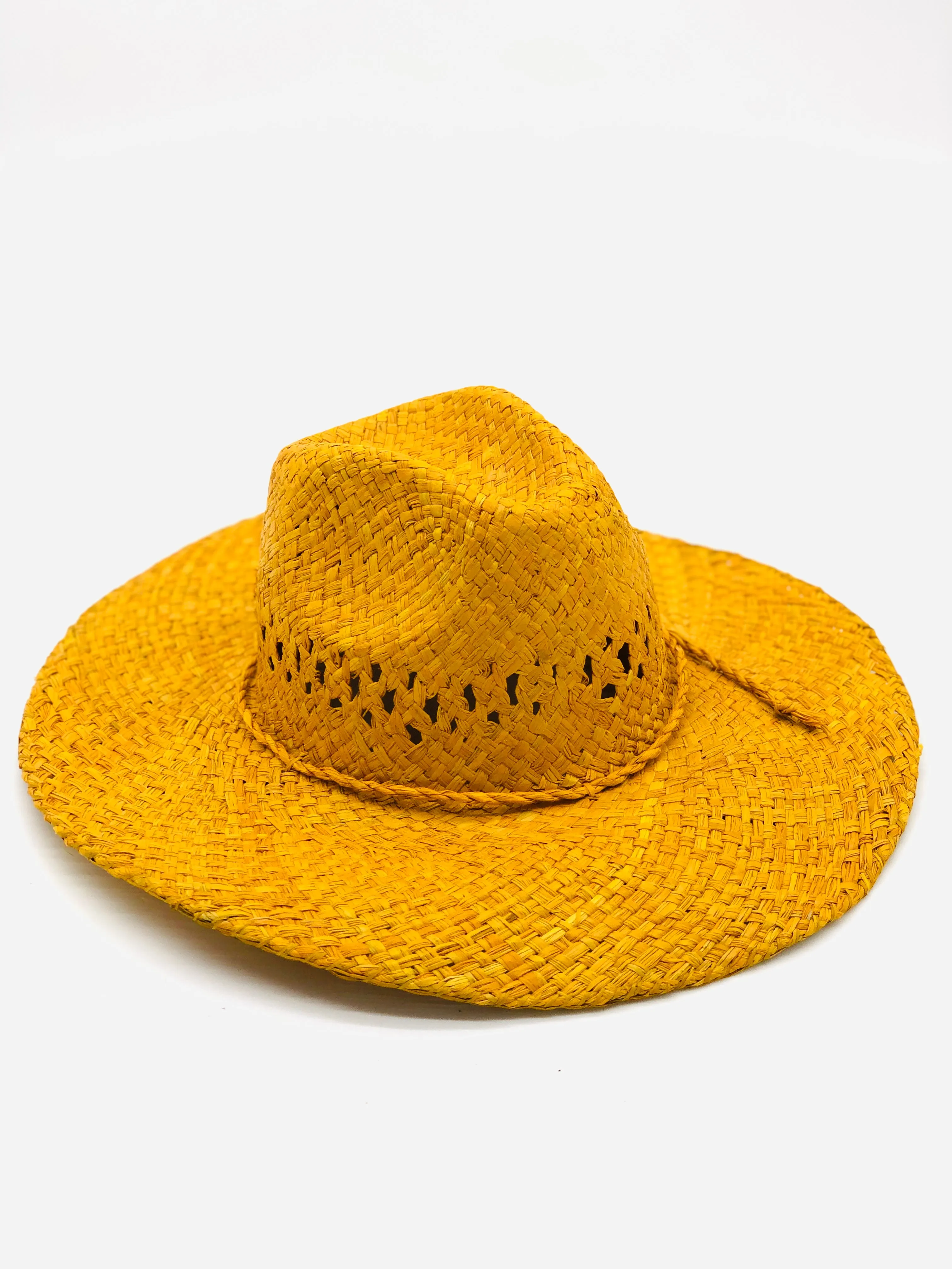 Macho Unisex Straw Cowboy Hats with Adjustable Wire Edge