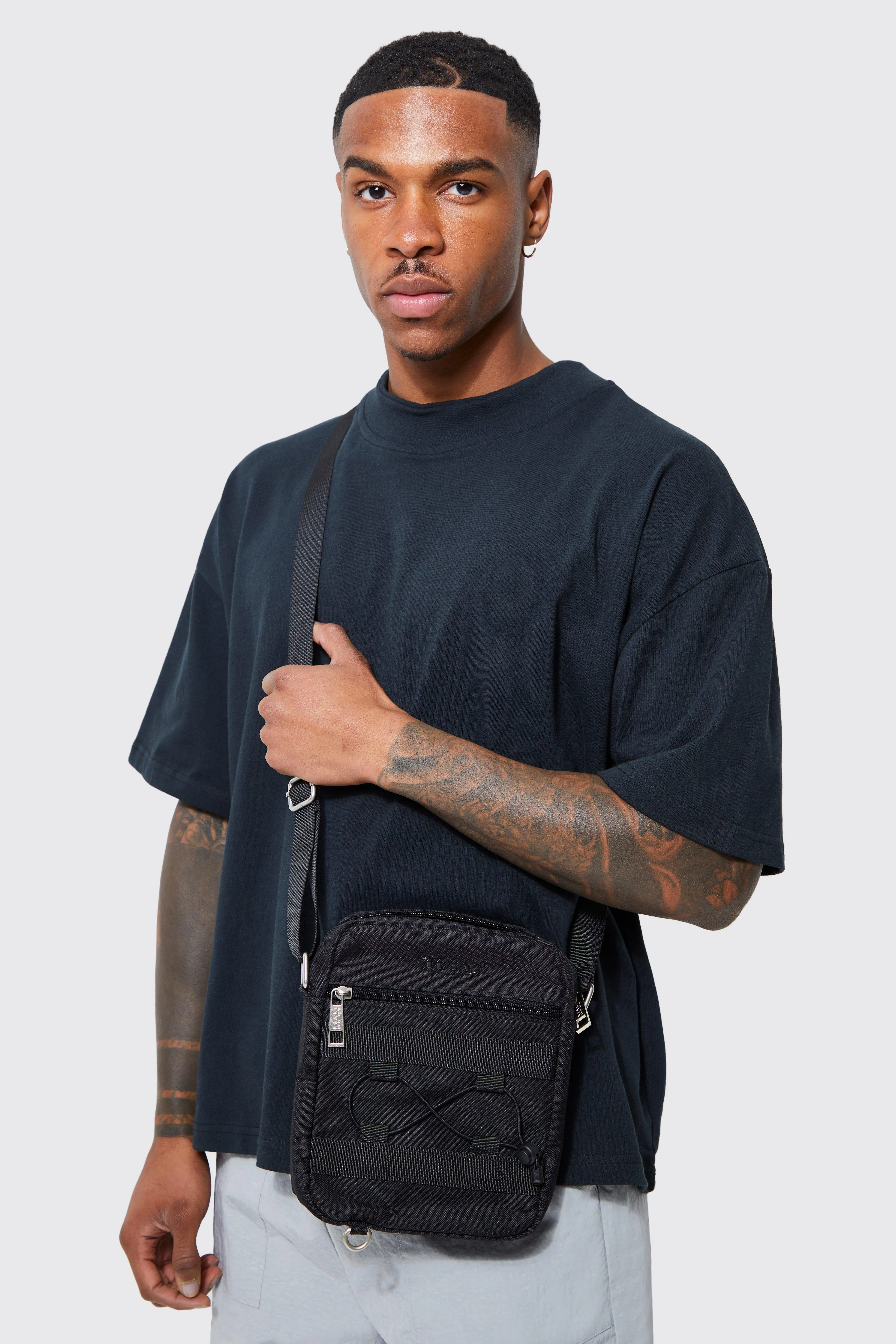 Man Nylon Cross Body Messenger Bag