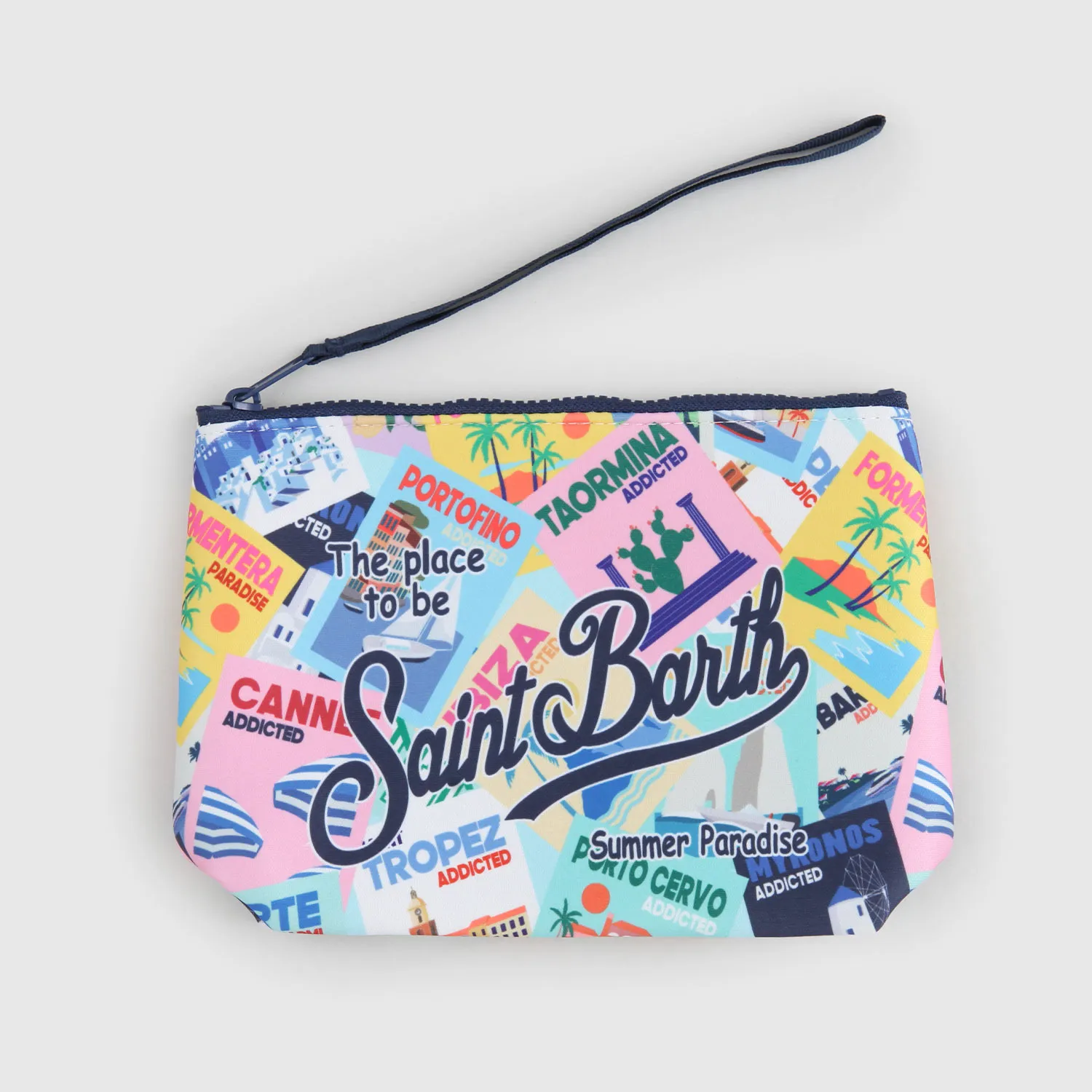 Mc2 Saint Barth Mc2 Saint Barth Scuba Multicolored Clutch Bag