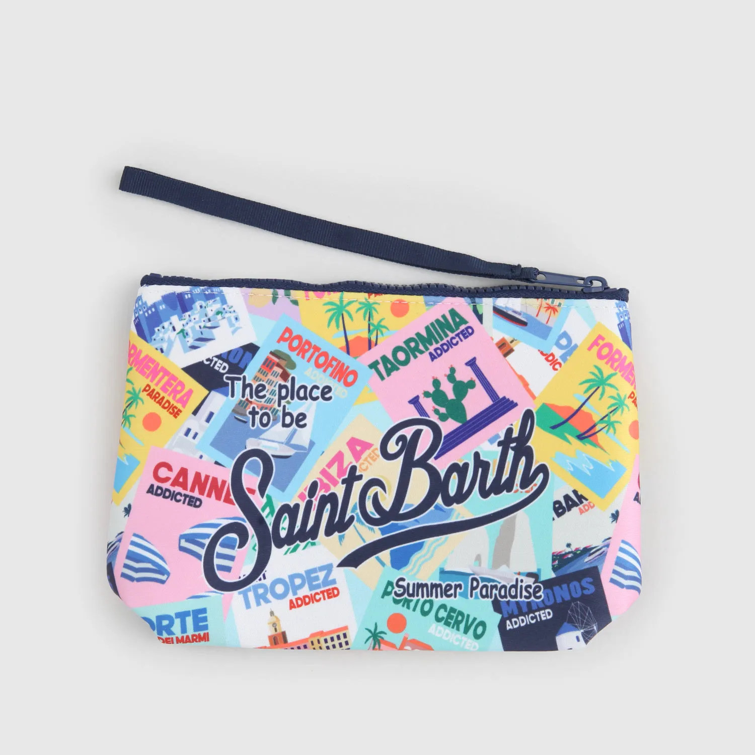 Mc2 Saint Barth Mc2 Saint Barth Scuba Multicolored Clutch Bag