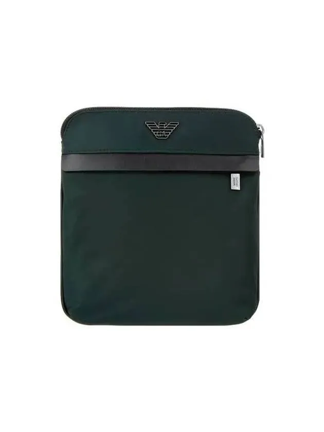 Men s Eagle Logo Nylon Small Messenger Bag Green 271805