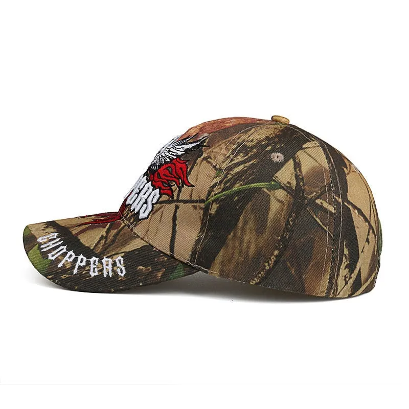 Men's Tactical Style Camouflage Skull Hunting Embroidered Baseball Cap