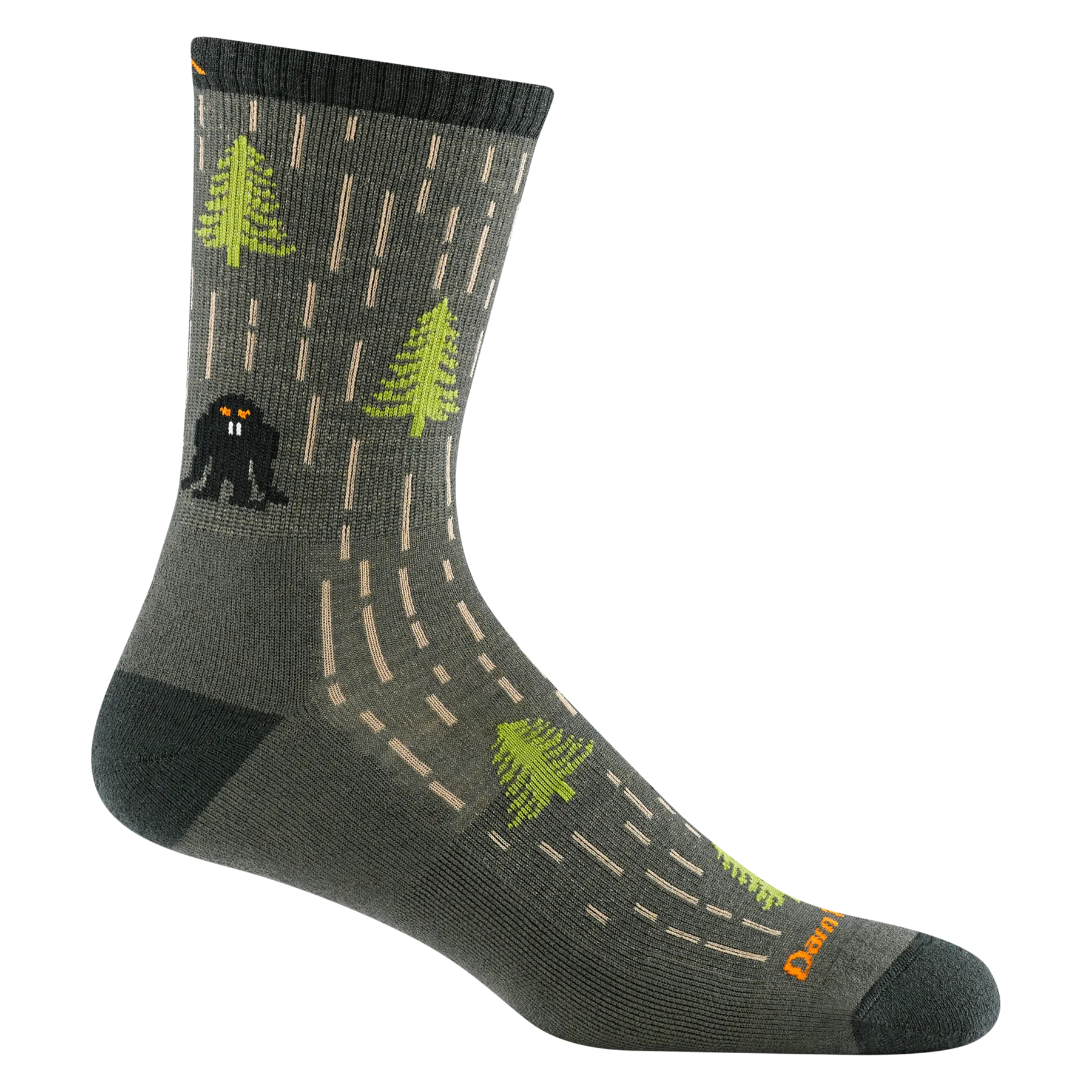 Men's Yarn Goblin Micro Crew Lightweight Hiking Sock - Forest - 5015