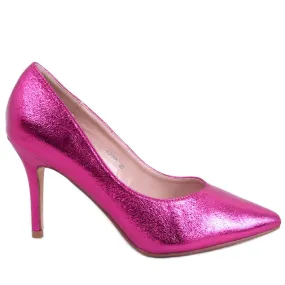 Metallic Claire Fushia stilettos pink