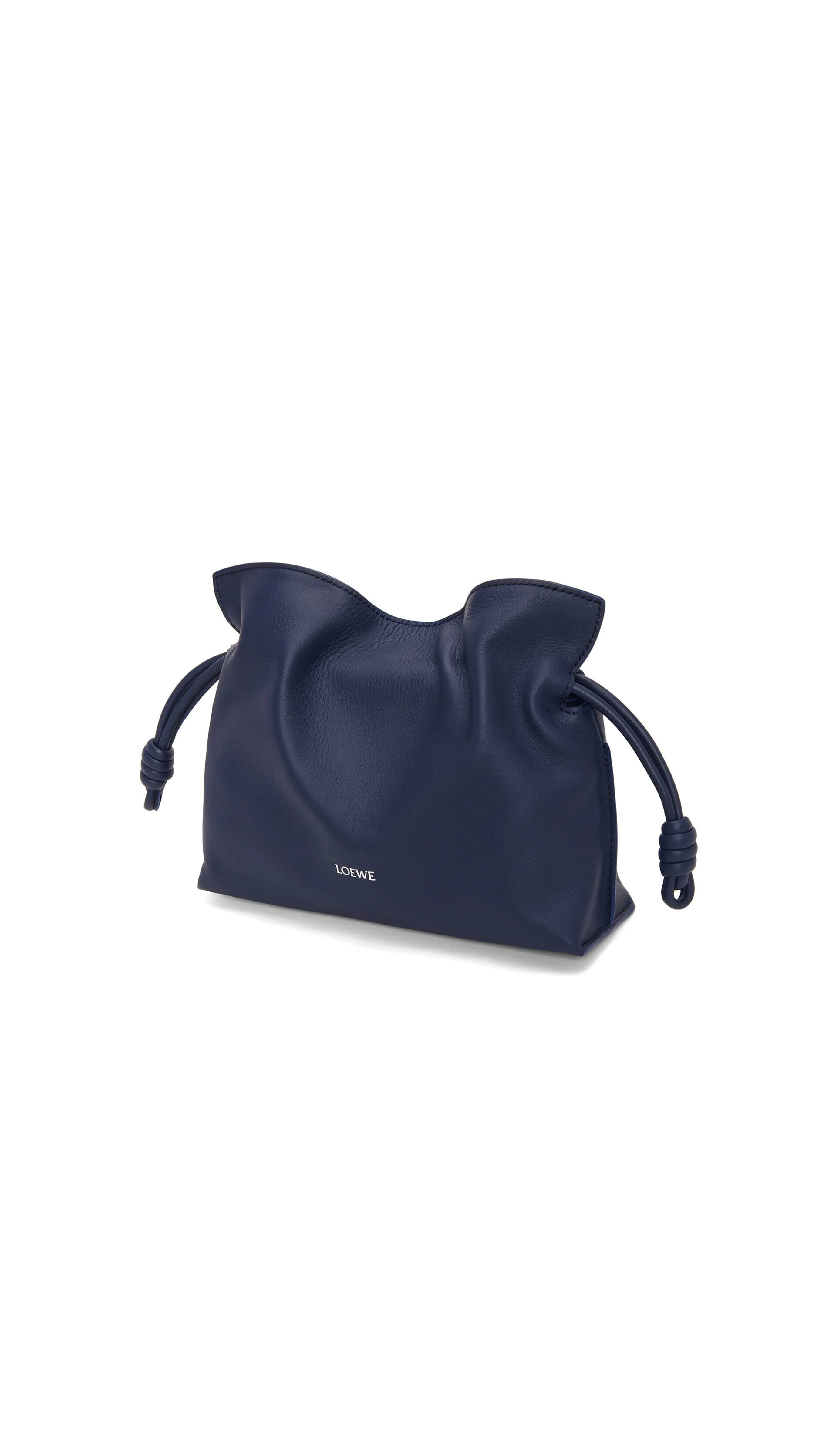 Mini Flamenco Clutch In Nappa Calfskin - Abyss Blue