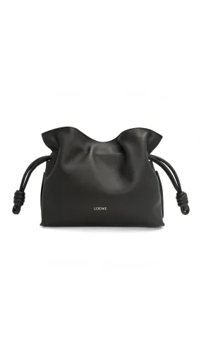 Mini Flamenco Clutch in Nappa Calfskin - Black