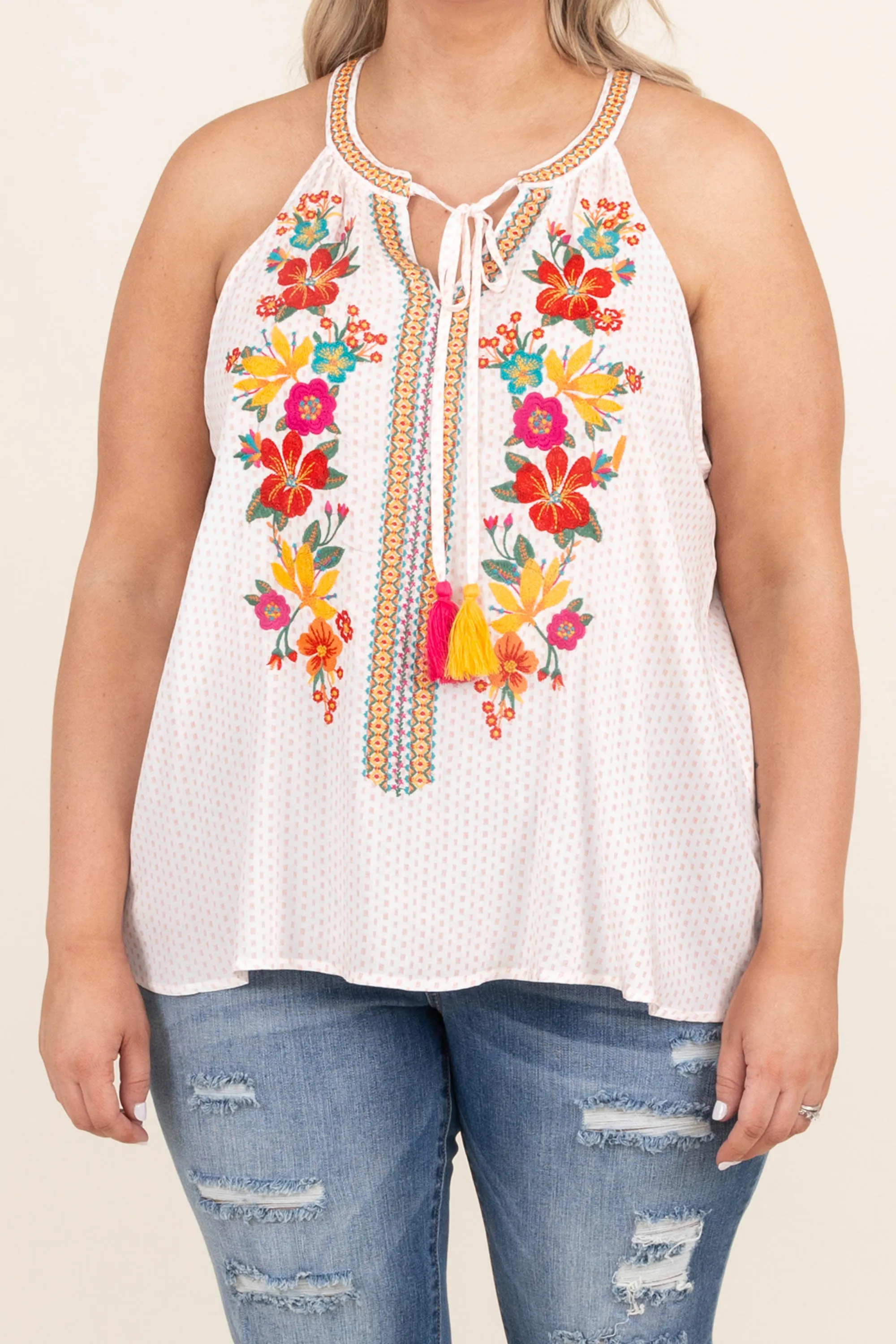 More Than A Dream Top, Ivory Multi