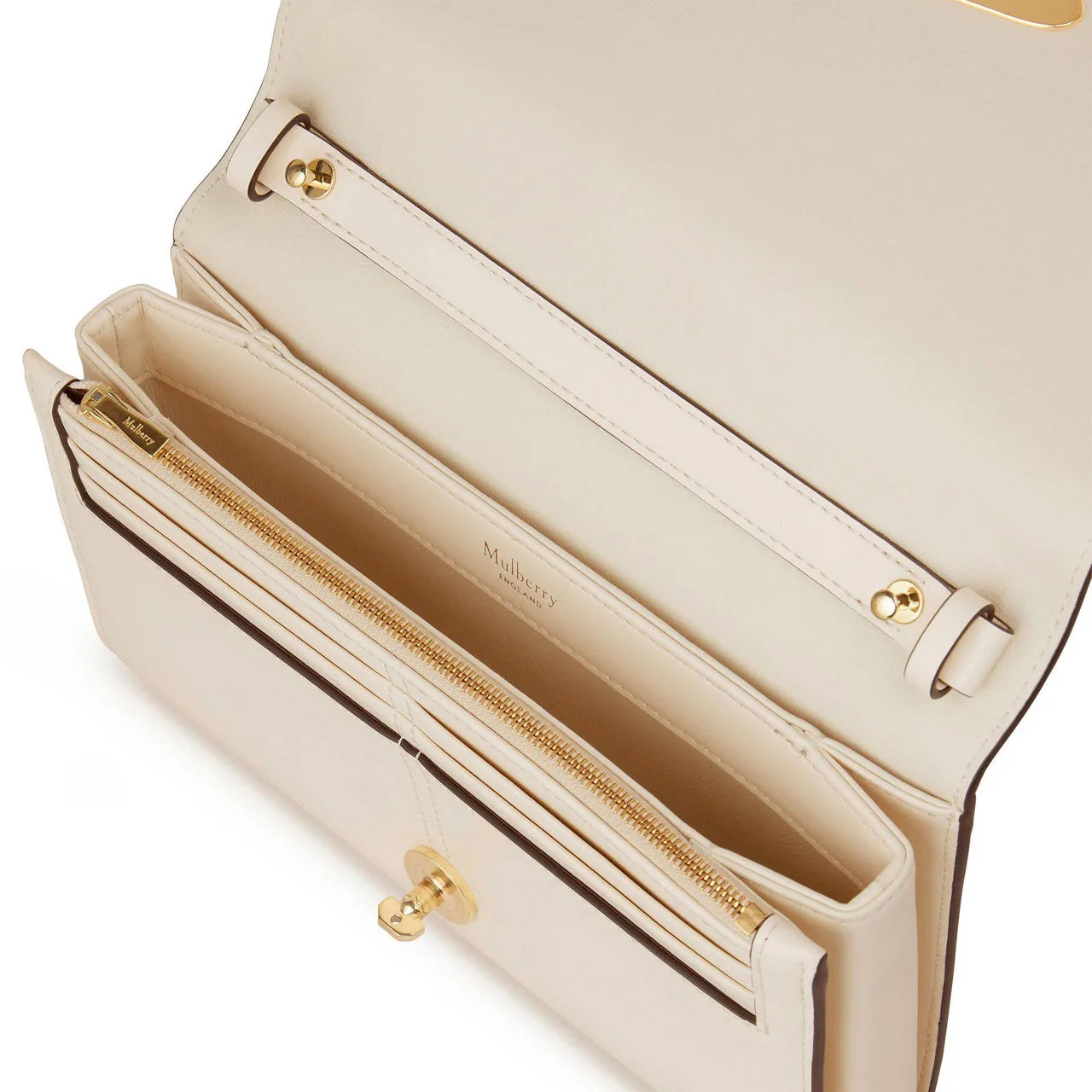 MULBERRY The Sustainable Edit Lana Clutch Bag - Eggshell