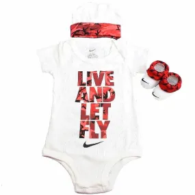 Nike Infant Baby Boy's Live & Let Fly 3-Piece Set (Hat, OneZ & Booties)