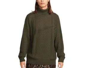 Nike Life Cable Knit Turtleneck Jumper