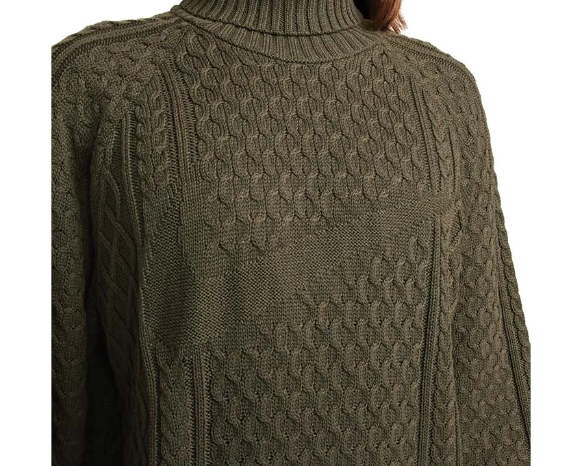 Nike Life Cable Knit Turtleneck Jumper