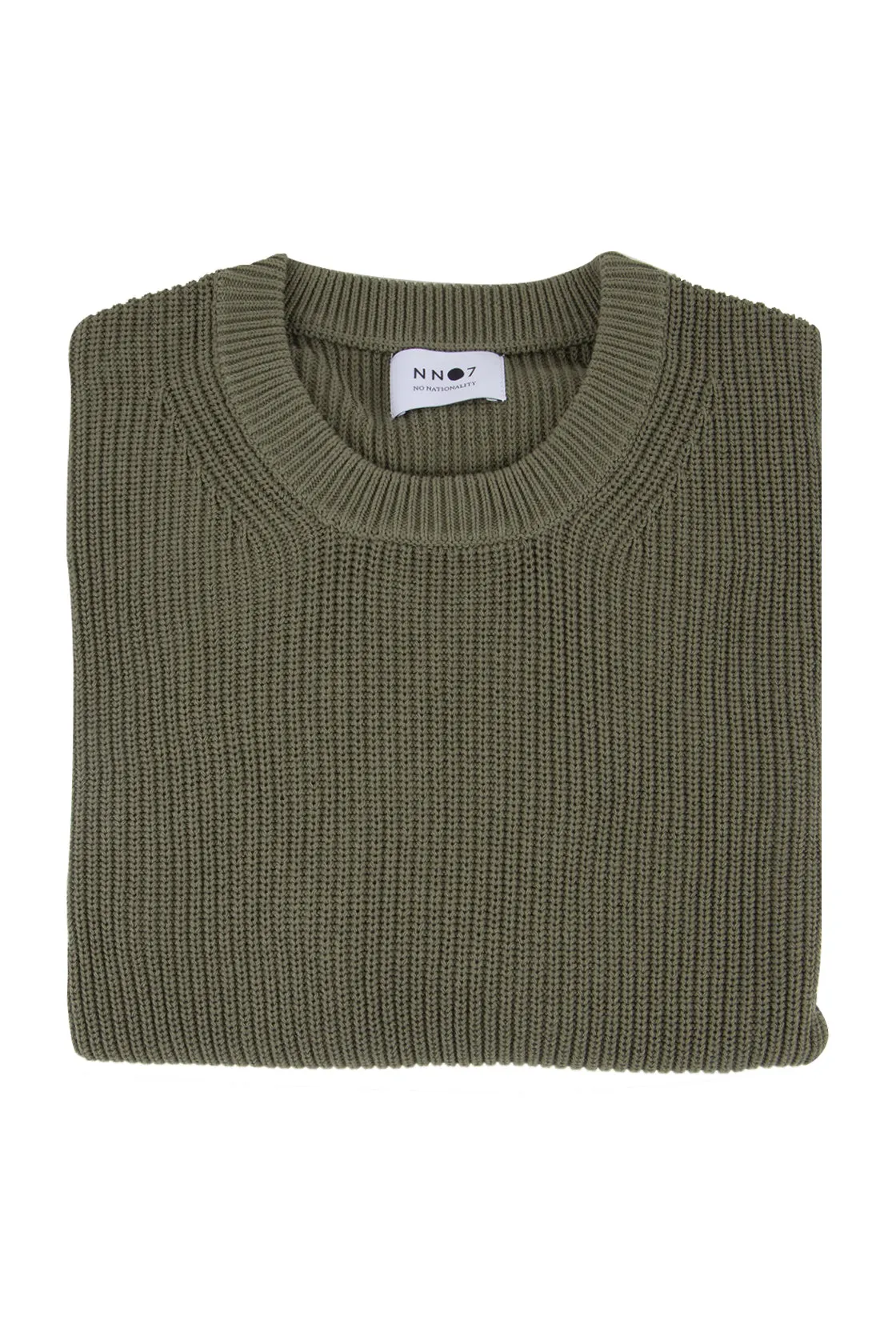 NN07 Knut Crew Neck Pullover Dark Green