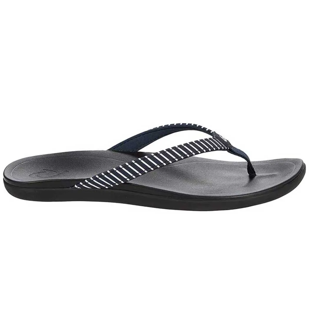 OluKai Ho'Opio Sandal Trench Blue/ Stripe (Women's)