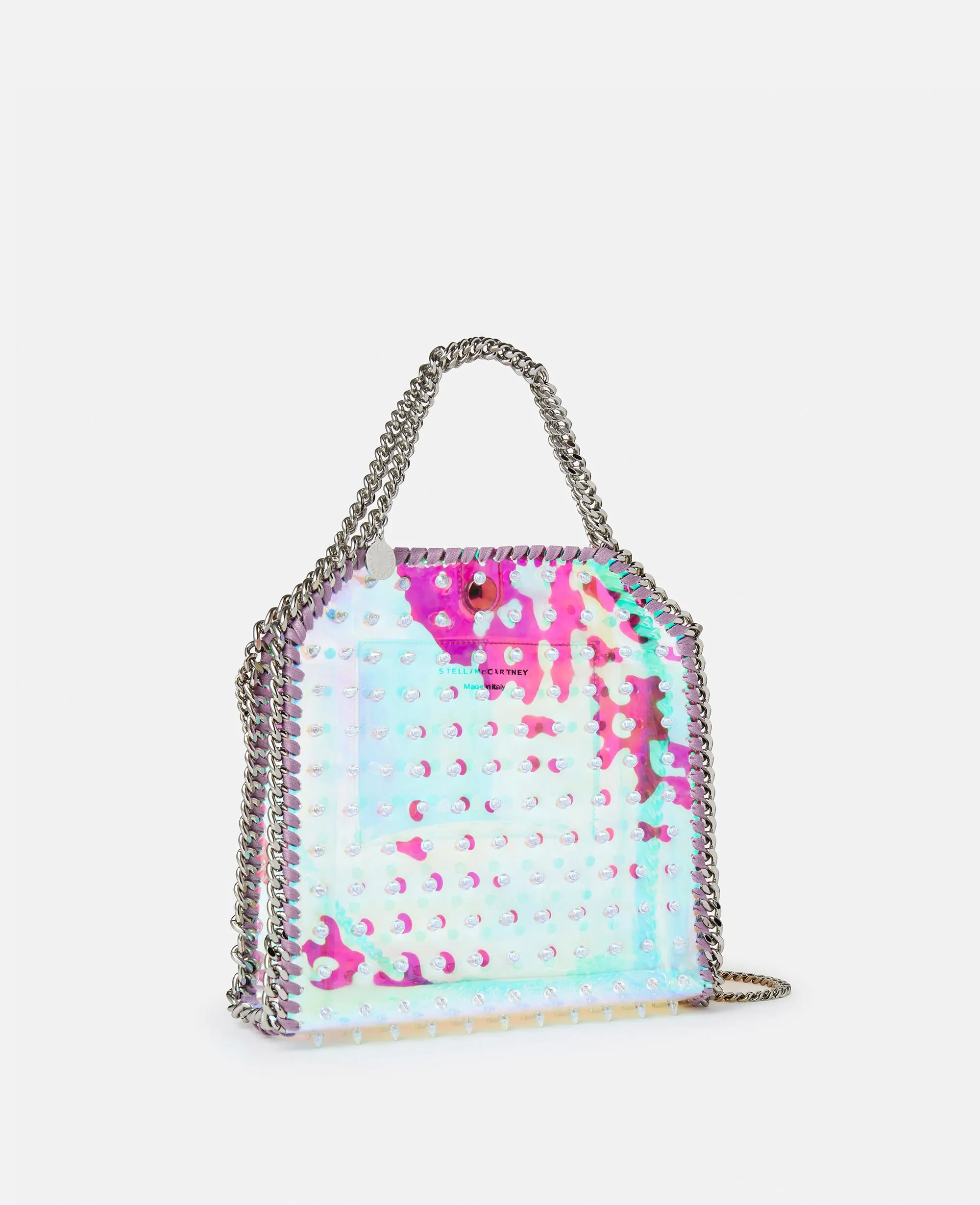 Online Exclusive Falabella Mini Holographic Spike Tote