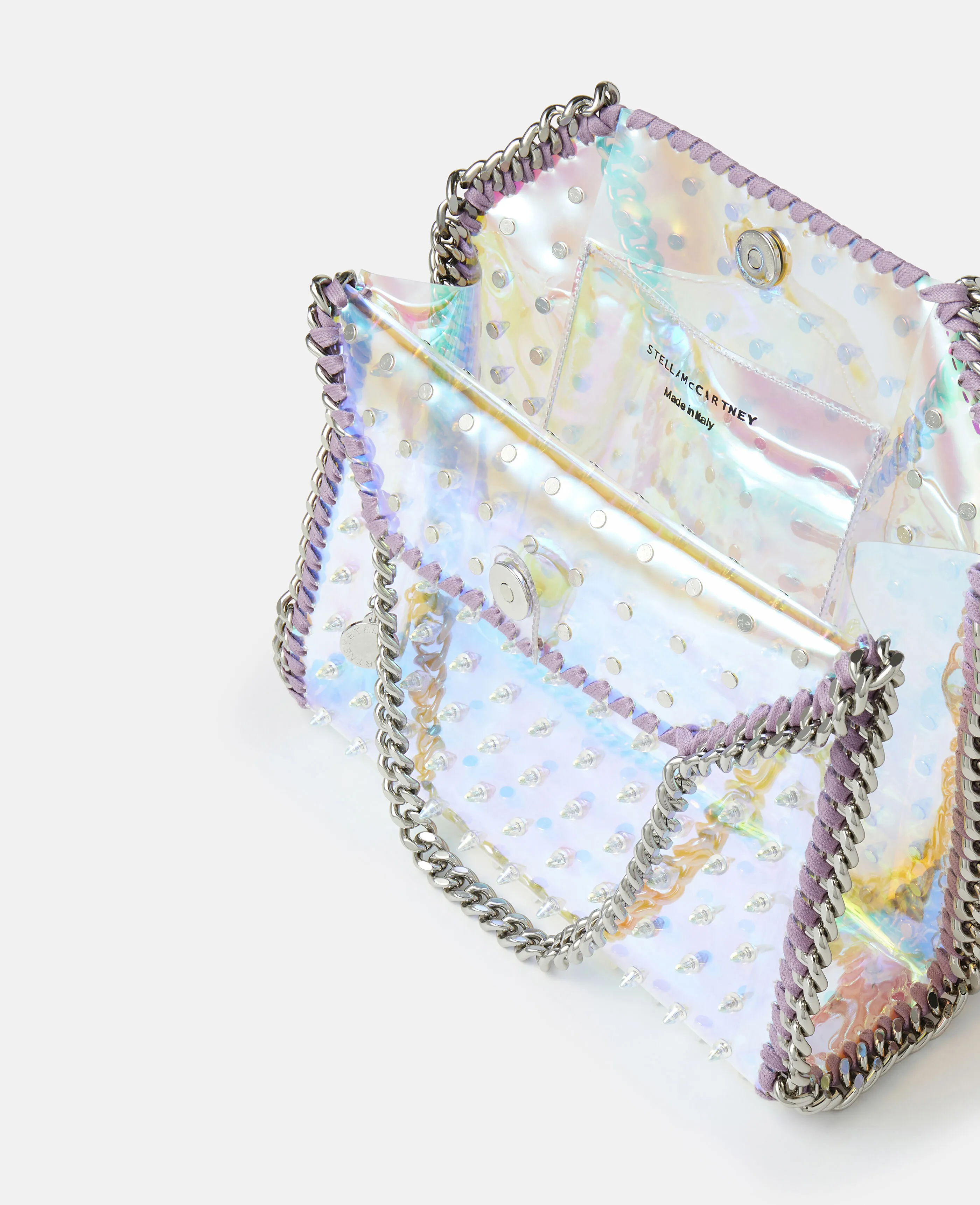 Online Exclusive Falabella Mini Holographic Spike Tote