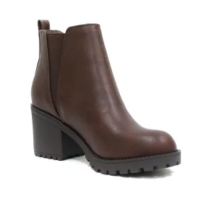 Ori Lug Booties Brown