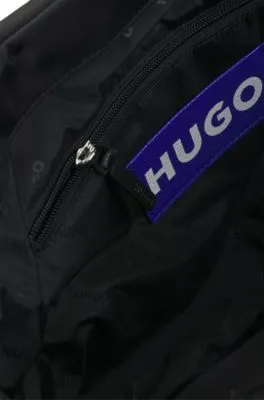 Padded tote bag with Happy HUGO logo