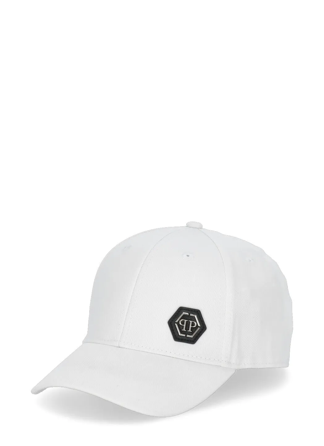 Philipp Plein Hexagon Logo Patch Baseball Cap