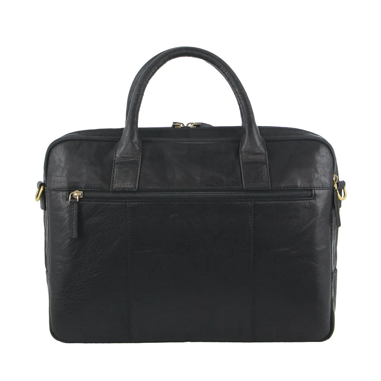 Pierre Cardin Rustic Leather Laptop Satchel PC3594