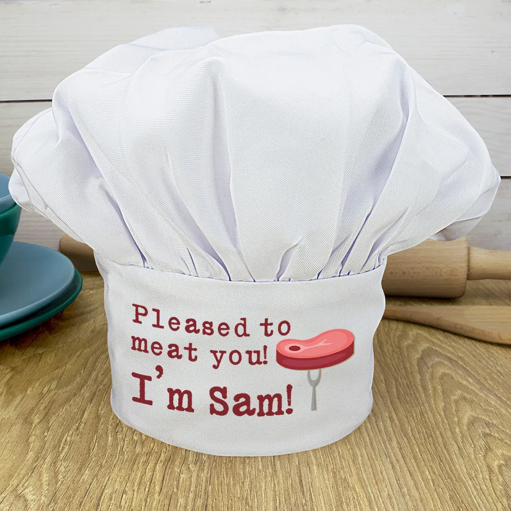 Pleased To Meat You Chef Hat