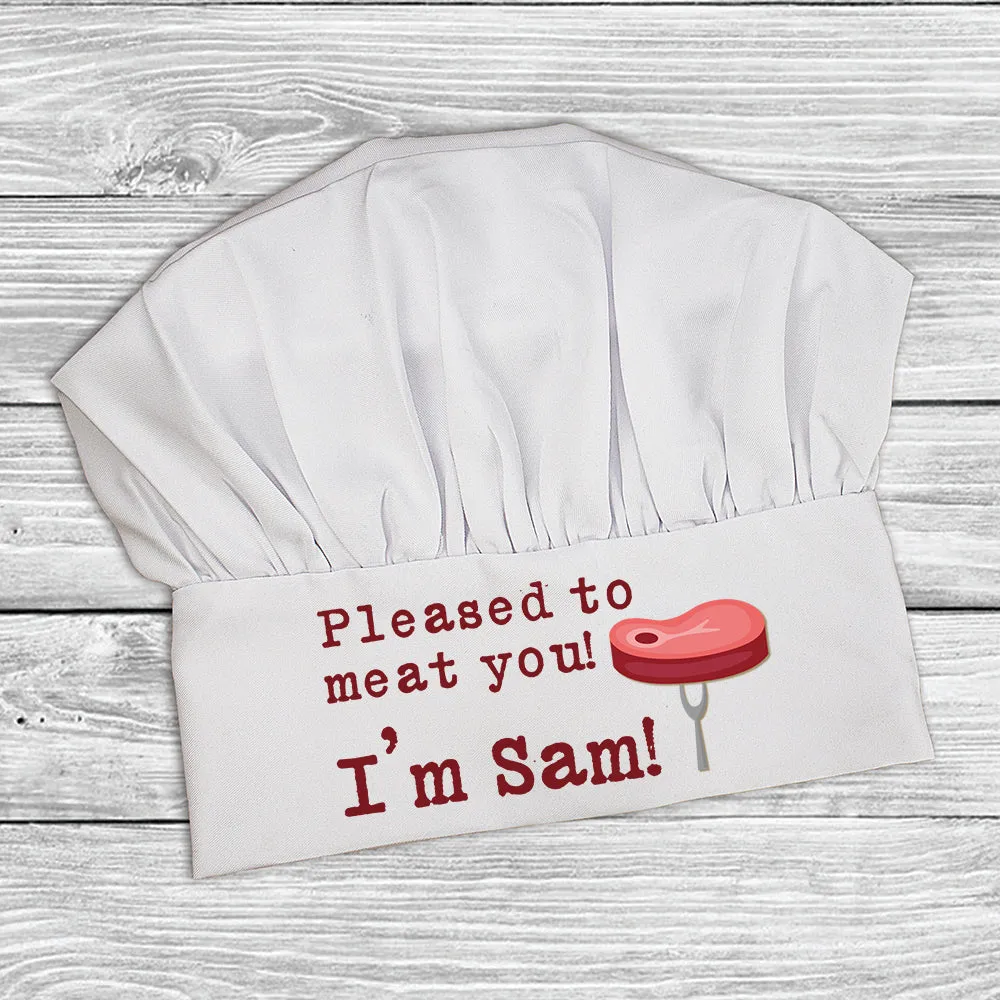 Pleased To Meat You Chef Hat