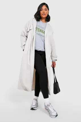 Plus Relaxed Fit Trench Coat