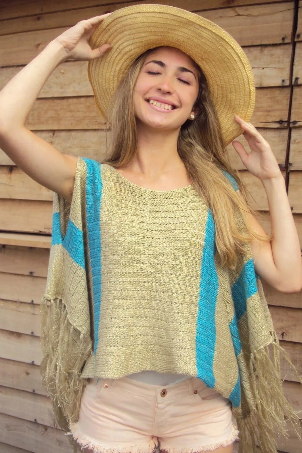 Poncho Slik Sand