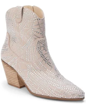 Product Name:  Matisse Women's Heidi Suede Rhinestone Western Booties - Snip Toe