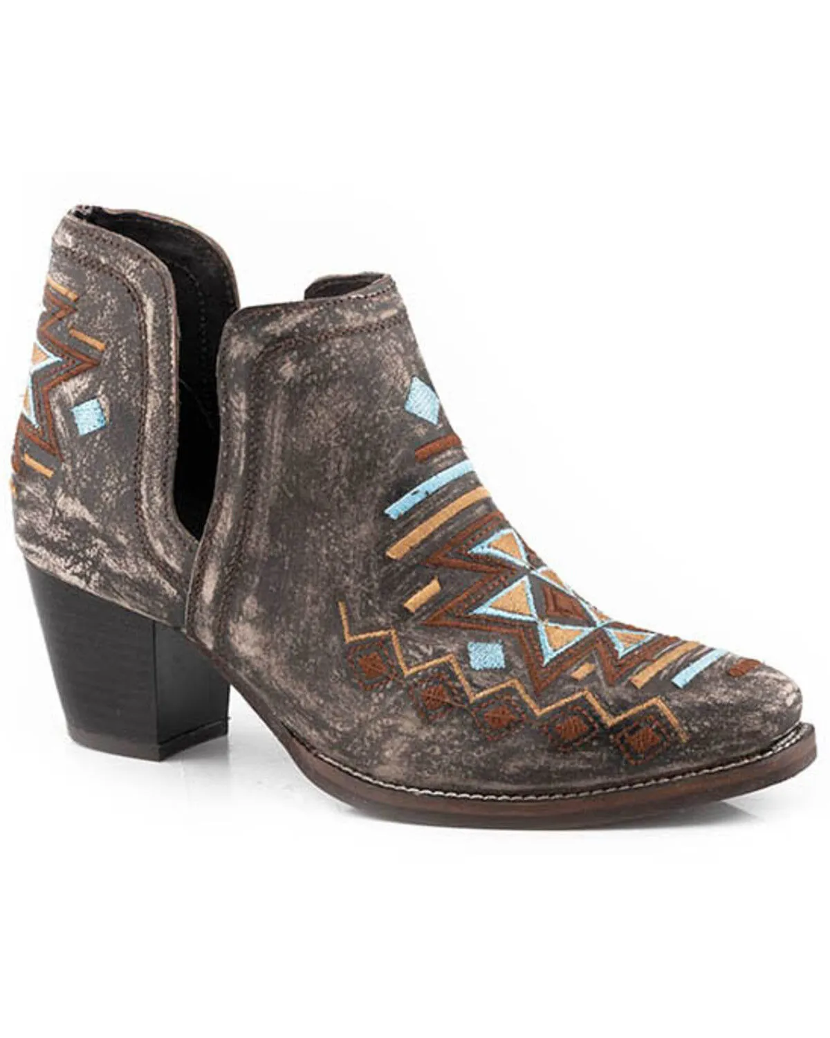 Product Name:  Roper Women's Rowdy Southwestern Booties - Medium Toe