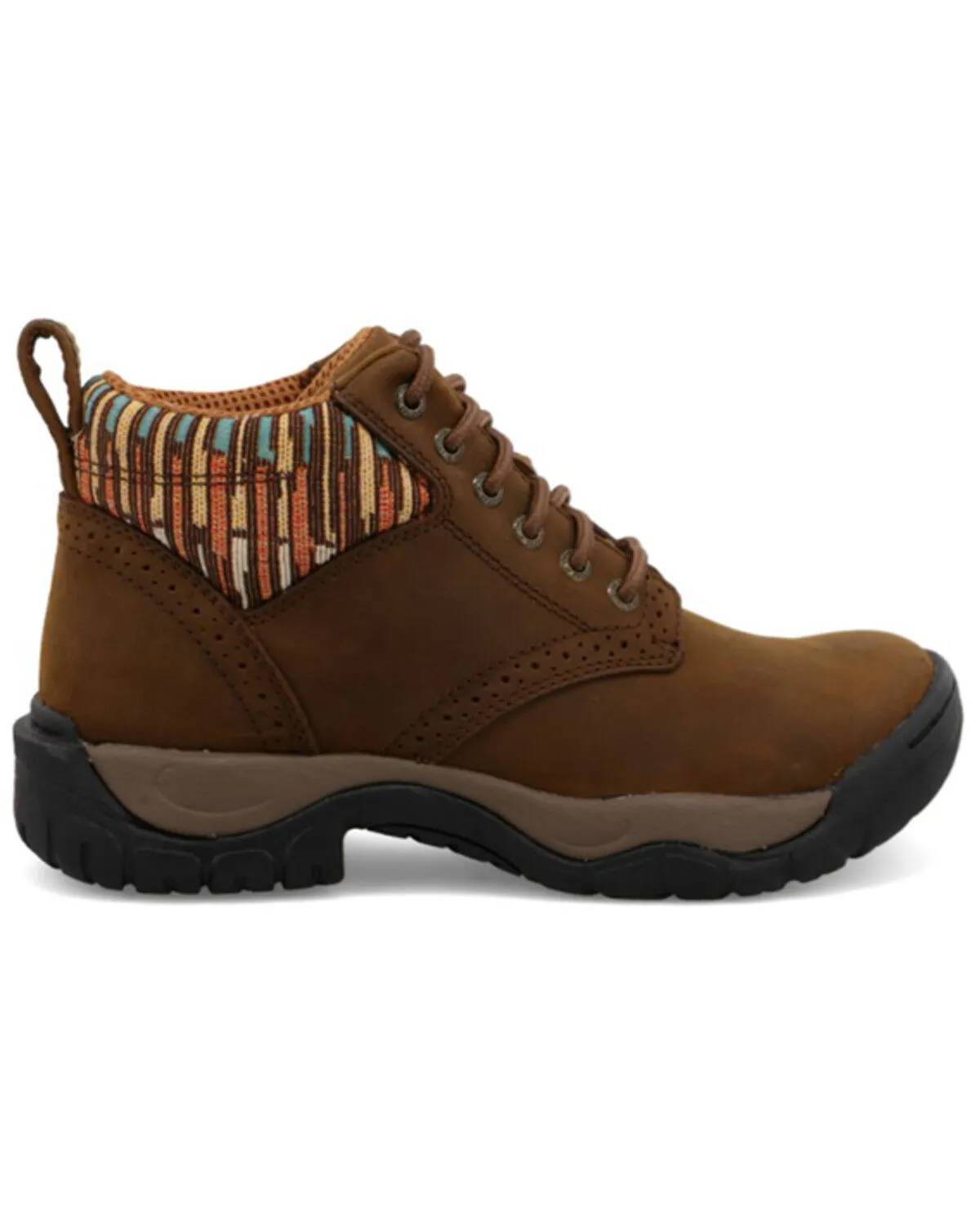 Product Name:  Twisted X Women's 4" All Around Lace-Up Hiking Multi Brown Work Boot - Round Toe